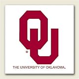 AbsorbaStone Coaster set~ University of Oklahoma Sooners ~ 4 Tile Drink Coasters ~ code 950C