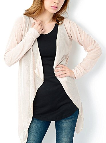 (ディーループ)D-LOOP UVケア 紫外線対策 薄手 とろみ ロングカーディガ レディース 長袖 120621