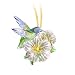 Lena Liu's Enchanted Wings Hummingbird Art Glass Pendant Necklace by The Bradford Exchange