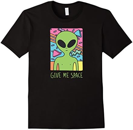 Trippy Alien T-shirt - Male Large - Black