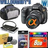 cheap Sony Alpha A200K 10.2MP Digital SLR Camera Kit with Super SteadyShot Image Stabilization with 18-70mm f/3.5-5.6 Lens + Transcend 8GB Compact Flash 133x + 55mm UV Filter + All-IN-1 Card Reader + ICON Digital SLR Gadget Bag + Screen Protector + Clean Wipe Kit