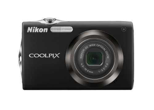 Nikon Coolpix S3000 12 MP Digital Camera with 4x Optical Vibration Reduction (VR) Zoom and 2.7-Inch LCD (Black)