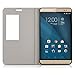kwmobile Practical and Chic FLIP Cover case with Window and Synthetic Leather for Huawei MediaPad X2 7.0 in Dark Brown