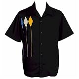 Retro Bowling Shirt - ReCoil - Black