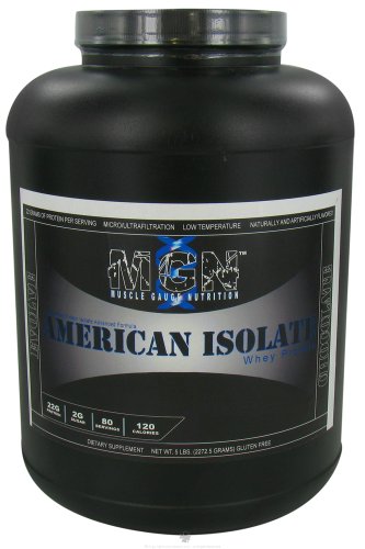 Muscle Gauge Nutrition - American Isolate Whey Protein Chocolate - 5 lbs.