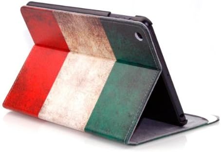 HB Retro Italy Italian Flag PU Leather Case Stand Smart Cover Auto Sleep Wake up Function for Apple iPad Mini