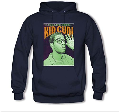 YFO22 Popular Kid Cudi Long Sleeve Hoodies For boy's Small Blue