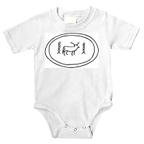 Onesie with Africa, "black and white", Egypt, decorative, item, sculpture, object, "Middle East", stone, heiroglyphics, article, clay, engraved