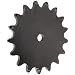 Martin Roller Chain Sprocket, Reboreable, Type A Hub, Double Pitch Strand, 2082/C2082 Chain Size