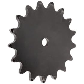 Martin 2082A17 Double Pitch Type A Sprocket for 2082/C2082 Chain, 2" Double Pitch, 17 Teeth, 1.188" Bore Diameter, 11.9" Outside Diameter, 0.575" Wide