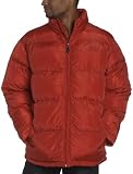 Southpole Young Men's Bubble Quilt Padded Jacket,Red,X-Large