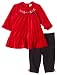 Little Me Holly 2 Piece Velour Xmas Set, Black Multi, 12 Months