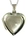 Silver White Mother of Pearl Heart Locket 18