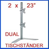 Produkt-Bild: DUAL Tischst&auml;nder Monitorst&auml;nder f&uuml;r 2 LED LCD TFT Monitore THL6