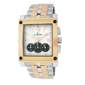 Le Chateau Mens 5403MTT ROSE WHTandBLK Sports Dinamica Collection Titanium Chrono Watch Le Chateau Men's 5403MTT_ROSE_WHTandBLK Sports Dinamica Collection Titanium Chrono Watch