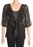 SILK GEORGETTE 3/4 SLEEVE BLOUSE