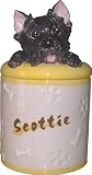 Scottish Terrier Collectible Dog Puppy Scottie Cookie Jar Container
