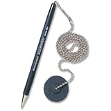 MMF Secure-A-Pen Security Pen with Base, Medium Point, Black Ink/Black Barrel 1 Each (MMF28904)