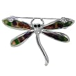 Purple Winged Dragonfly Animal Brooch Pin