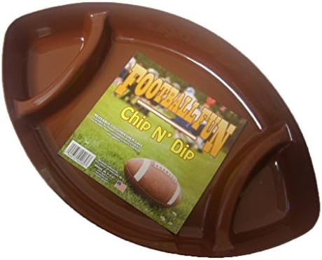 Football Fun Chip N' Dip Food Tray 17" X 11" X 3"