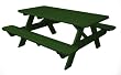 Recycled Earth-Friendly Park Lane Outdoor Patio Picnic Table - Forest Green