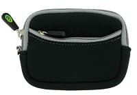 3n1 Combo Kit - Mini Neoprene Sleeve Case for Canon Camera Canon Powershot (Canon Camera NOT included), Black