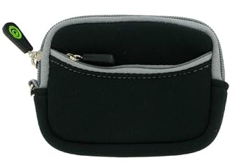 Mini Neoprene Sleeve Case for Canon Camera Canon Powershot + Screen Protector Shield (No Hand-Strap Version) - Camera NOT included