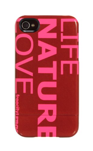 Uncommon C0003-J Free City Capusle Case f&uuml;r Apple iPhone 4/4S Life Nature Love Magenta Preisvergleich