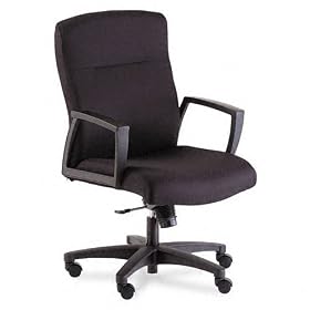 5060 Series Park Avenue Collection Executive Mid-Back Chair, Black Fabric by Hon