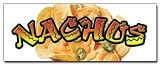 24" NACHOS 2 DECAL sticker cheese chips cart stand