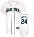 Ken Griffey Jr. Jersey: Adult 2010 Majestic Home White Replica #24 Seattle Mariners Jersey