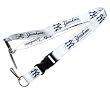 New York Yankees Clip Lanyard Keychain Id Holder Ticket - White