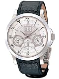 Seiko Premier Men's Kinetic Perpetual Calendar Leather Strap Watch #SNP015P1