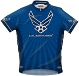 Primal Wear Men's US Air Force Military Short Sleeve Cycling Jersey - USAFR6JER