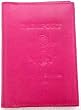 Hot Pink Leather USA Embossed Passport Holder Cover Hot Pink Leather USA Embossed Passport Holder Cover