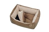 Nobby 70485 Komfortbett eckig ""BARTOLI"" L x B: 70 x 60 cm, sandbraun