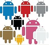 Androidキャラクター ドロイド君のステッカー・シール9色セット