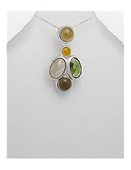 CZ Pendant Necklace In 92.5 Sterling Silver