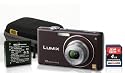 Panasonic Lumix DMC-FX37 E Digitalkamera (10 Megapixel, 5-fach opt. Zoom, 2,5" Display, Bildstabilisator) chocolate im Bundle mit stossfester hartschalentascheKameratasche HS-361, Photoprimus Akku S008, sowie Speicherkarte ExtreMemory SDHC 4 GB