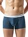 DAVID ARCHY Men's 4 Pack Support Pouch Heather Cotton Trunks