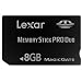 Lexar Platinum II 8 GB Memory Stick Pro Duo Flash Memory Card LMSPD8GBBSBNA