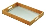 Mountainwoods Bamboo Stainless Steel Serving Tray 18.5-in.