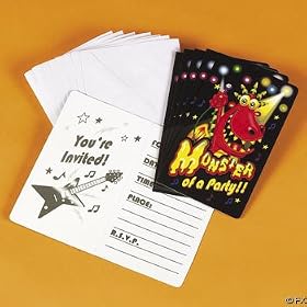 Monster Bash Party Invitations (8 pc) by Designed 2B Sweet