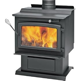 Century Heating EPA-Certified Wood Stove with Pedestal - 75,000 BTU, Model# CB00014 by 