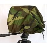 Camouflage Camera Rain Cover For Canon Models with lens combinations up to 13 long: XT XTi XSi 5D 10D 20D 30D 40D 300D 350D 400D 450D EOS 1Ds 1D 1V K2 T2 Ti XS Rebel