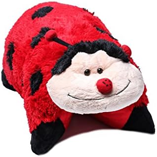 MolToys Bedtime Cuddle Pets Stuffed Animal Childrens Soft Pillow Toy Play - Ladybug 18" Red