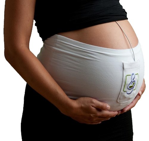 Sound Beginnings The Best Way to Share Music with Baby-to-be, White, Size 10, 12, 14