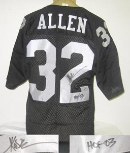 Marcus Allen Signed Oakland Raiders Authentic style Russell Jersey - HOF 03