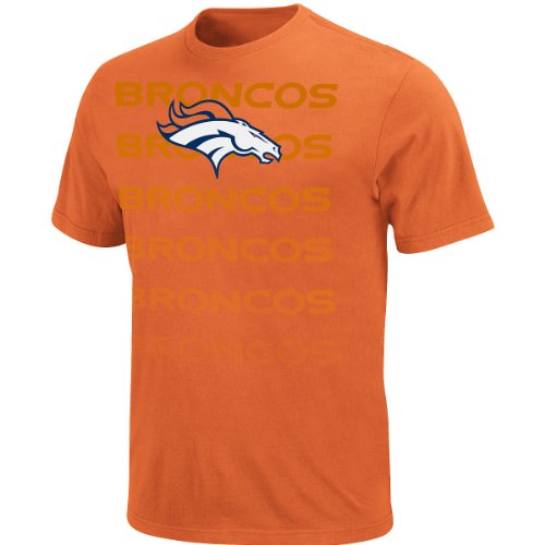 NFL Men's Denver Broncos All Time Great III Short Sleeve Basic Tee (Orange, Medium)
