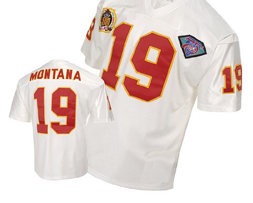 Kansas City Chiefs #19 Montana White Jerseys Authentic Football Jersey Size 48-56 (Please Select the Size When You Order, Can Do Drop Shipping)